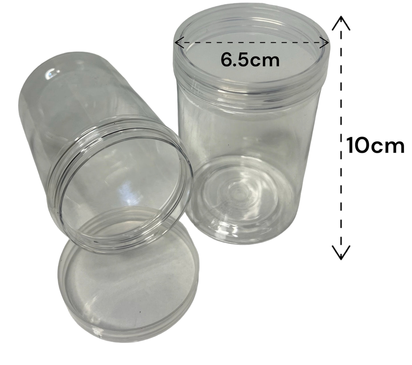 Plastic transparent container
