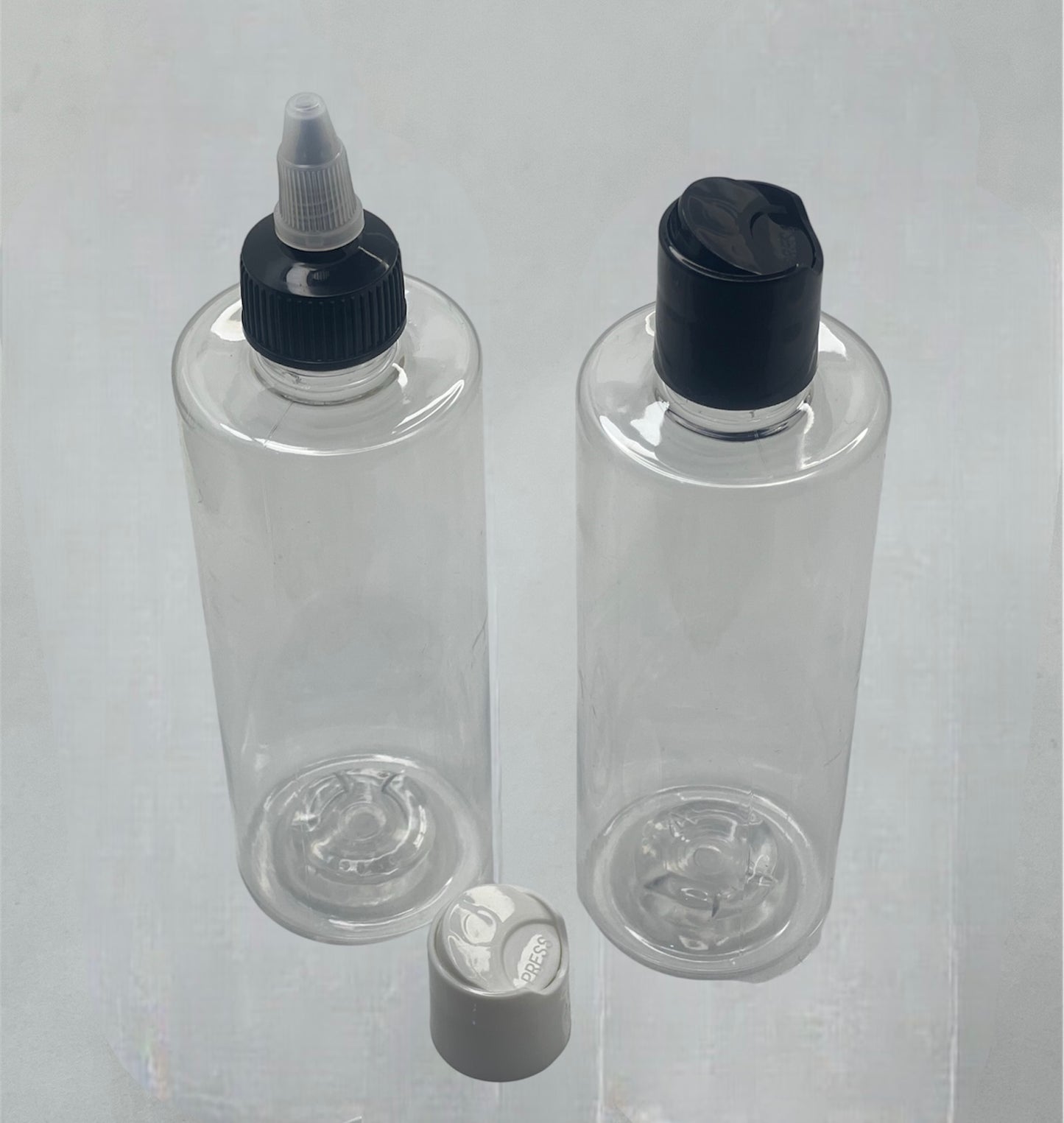 Transparent bottles